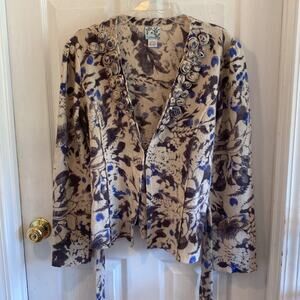 Tabitha L wool floral print sweater